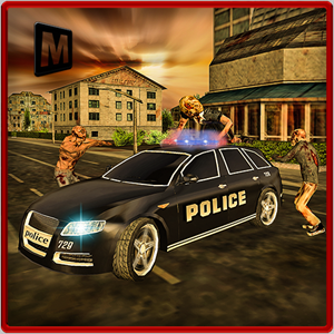 Police Driver Halloween Zombie
