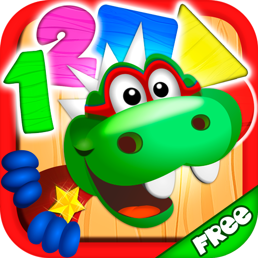 Dino Tim: Math learning,  numbers, shapes and colors