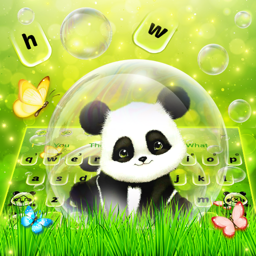 Lovely Cute Bubble Panda Keyboard