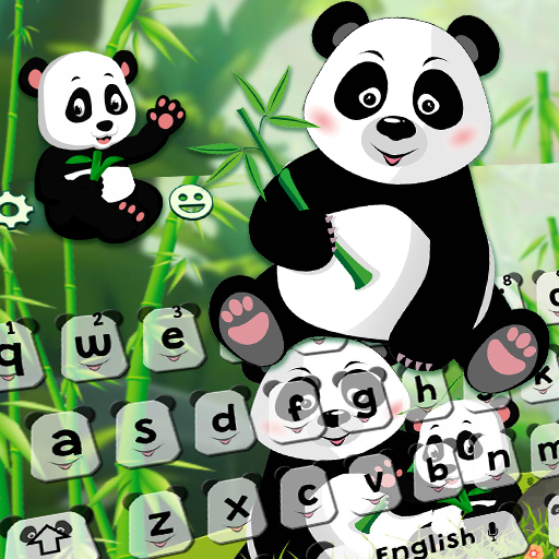 Lovely Cute Panda Keyboard Theme